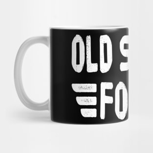 OLD SCHOOL FOODIE Retro Vintage Distressed Grunge Style original design Mug